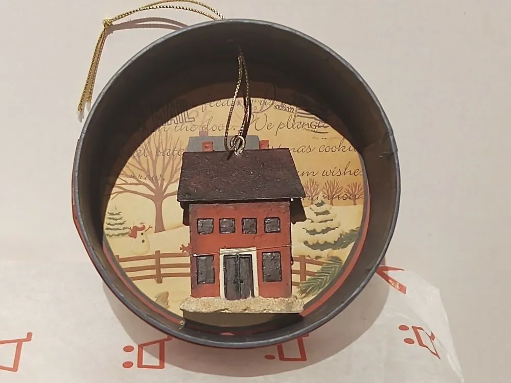 Crazy Mountain Ornament - Red House
